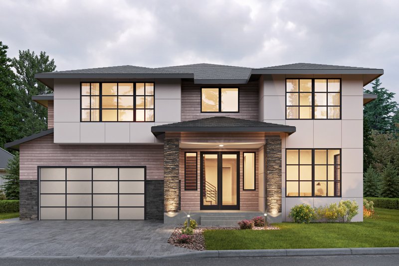 Home Plan - Contemporary Exterior - Front Elevation Plan #1066-272