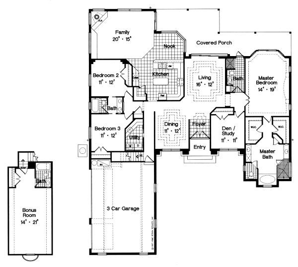 European Floor Plan - Main Floor Plan #417-318