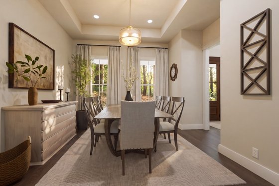 Interior - Dining Room for Southern House Plan #406-9674 - 3 bed, 2.5 bath