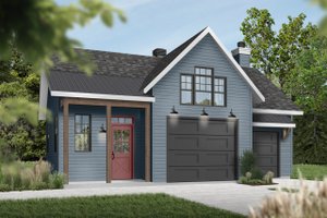 Exterior - Front Elevation 3 for Farmhouse House Plan #23-2731, 0 bath