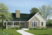 Country Style House Plan - 2 Beds 1 Baths 1148 Sq/Ft Plan #57-374 