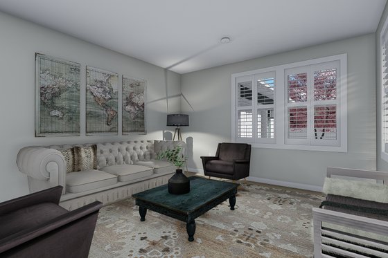 Interior - Family Room for Craftsman House Plan #1060-55 - 5 bed, 3 bath