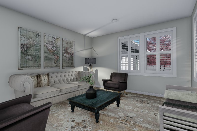 Dream House Plan - Interior - Family Room for Craftsman House Plan #1060-55 - 5 bed, 3 bath