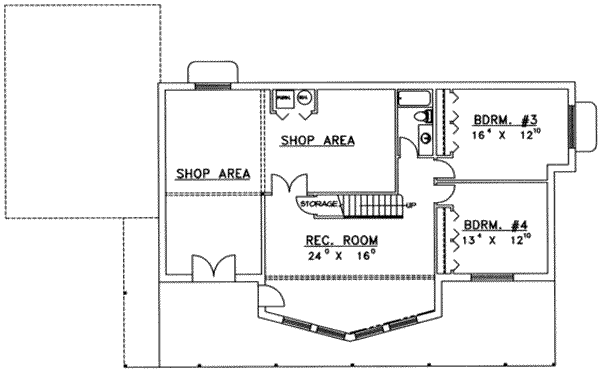 Architectural House Design - Modern Floor Plan - Main Floor Plan #117-178
