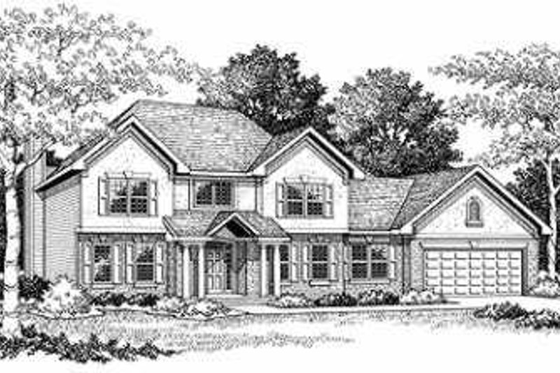 Dream House Plan - Bungalow Exterior - Front Elevation Plan #70-491