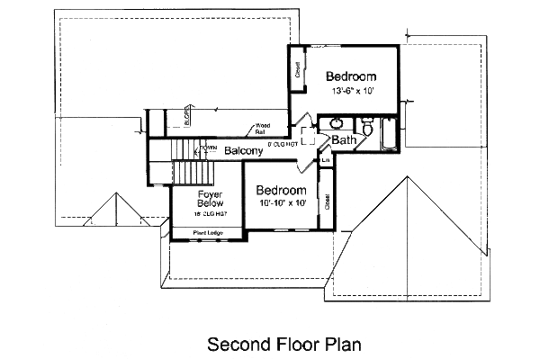 Home Plan - Country Floor Plan - Upper Floor Plan #46-519