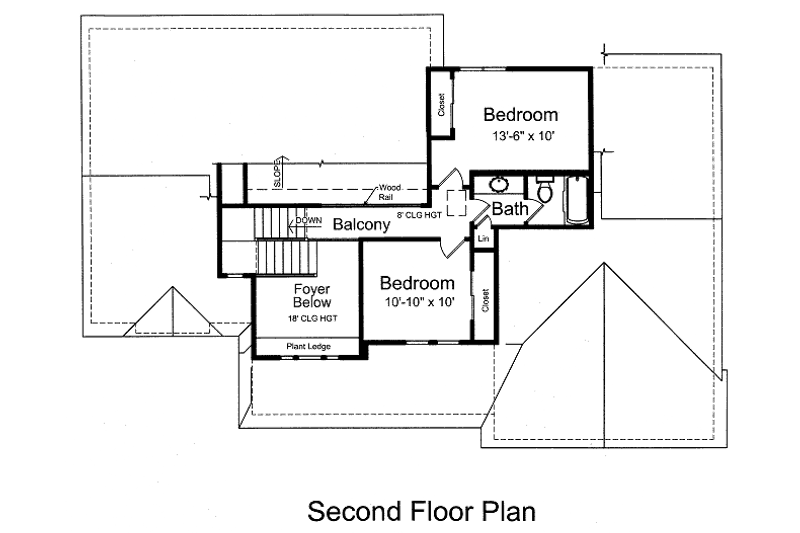 House Plan Design - Floor Plan - Upper Floor for Country House Plan #46-519 - 3 bed, 2.5 bath