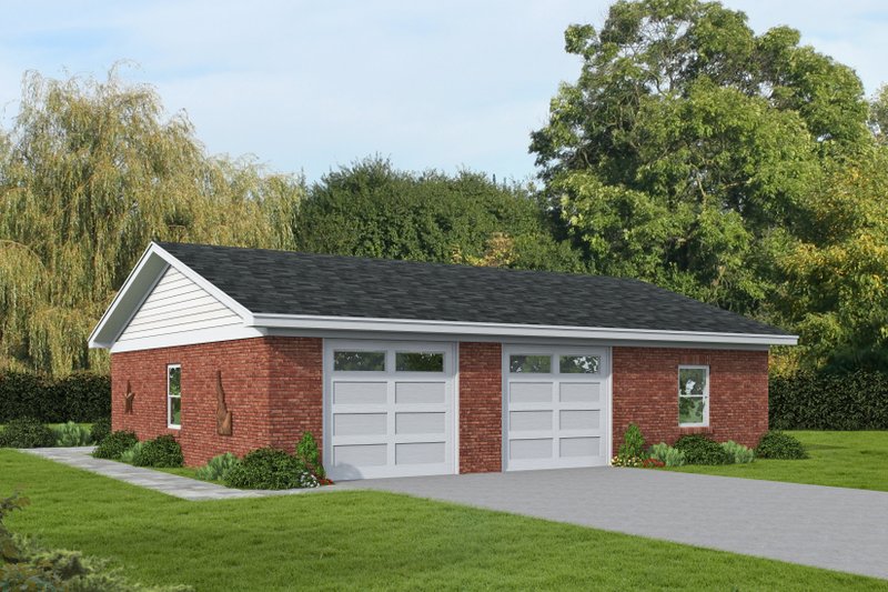 Dream House Plan - Exterior - Rear Elevation 1 for Country House Plan #932-1272, 1 bath