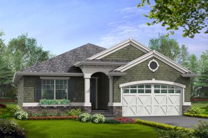 House Blueprint - Traditional Exterior - Front Elevation Plan #132-195