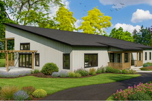 Home Plan - Barndominium Exterior - Front Elevation Plan #1109-27