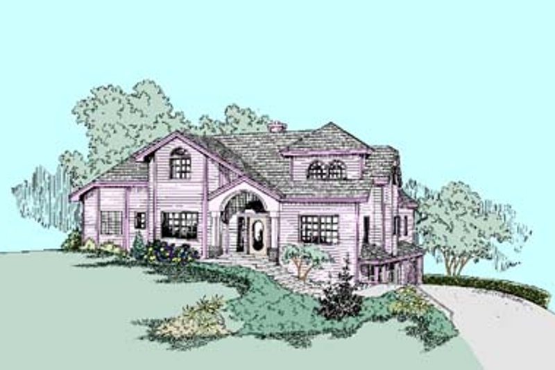 Dream House Plan - Traditional Exterior - Front Elevation Plan #60-438