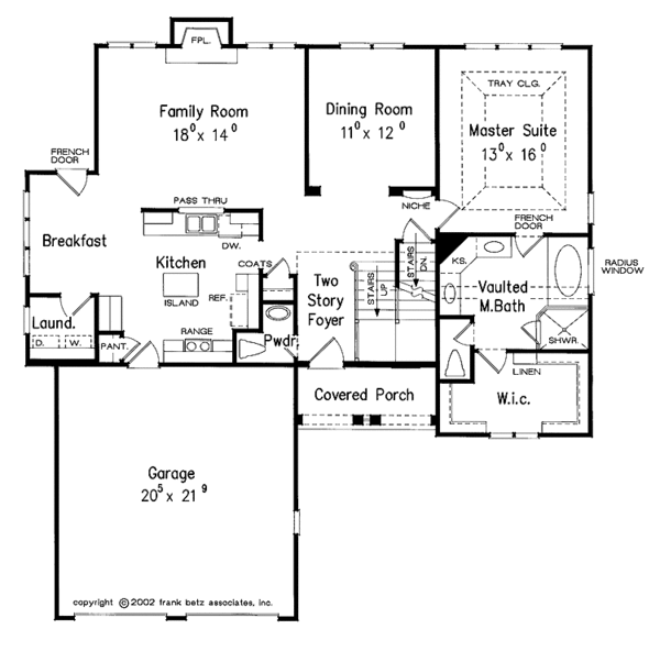 Architectural House Design - Country Floor Plan - Main Floor Plan #927-841