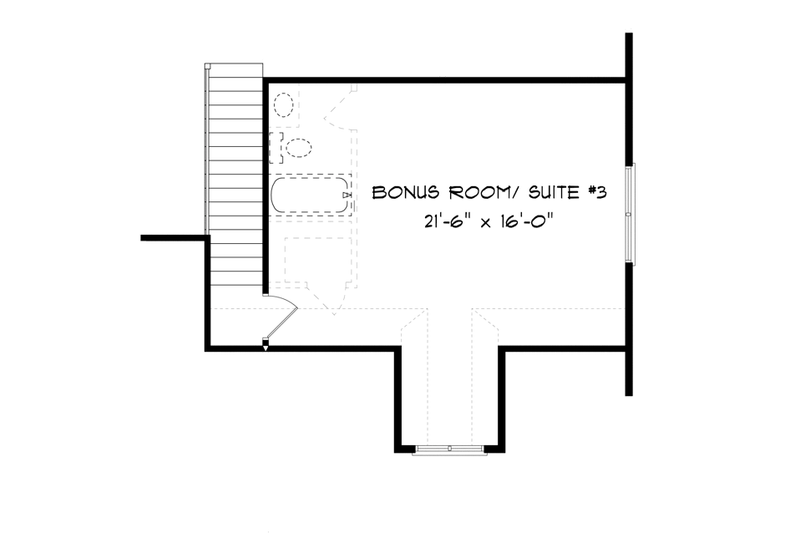 Home Plan - Floor Plan - Other Floor for Country House Plan #413-893 - 2 bed, 2 bath
