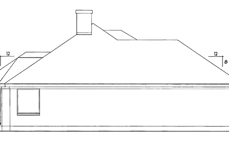 Home Plan - Exterior - Other Elevation for Traditional House Plan #40-494 - 3 bed, 2 bath