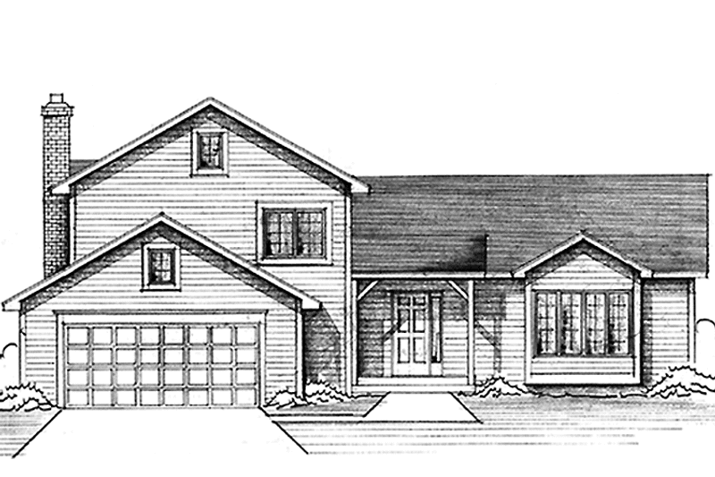 Home Plan - Exterior - Front Elevation 3 for Country House Plan #51-707 - 3 bed, 3 bath