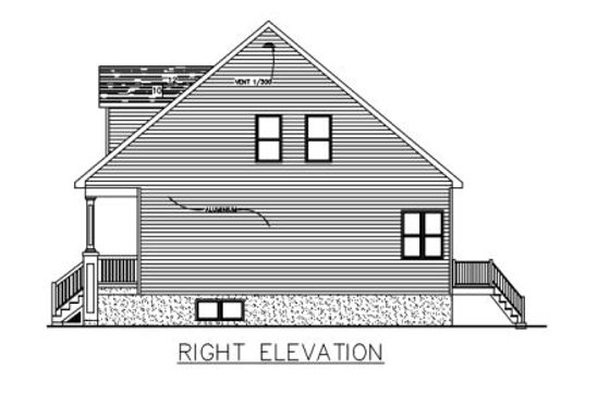 Exterior - Other Elevation 1 for Cottage House Plan #138-297 - 3 bed, 2.5 bath