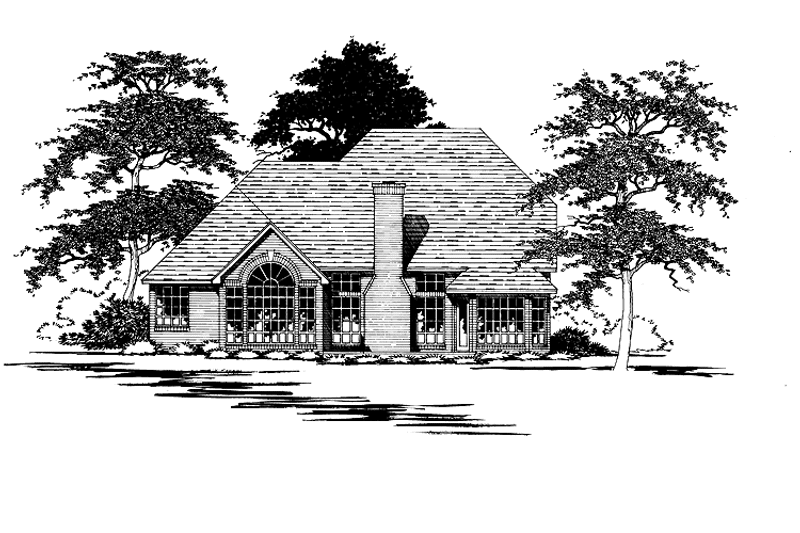 Home Plan - Exterior - Rear Elevation for Country House Plan #472-52 - 3 bed, 2.5 bath