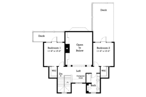 Floor Plan - Upper Floor for Victorian House Plan #930-224 - 3 bed, 2.5 bath