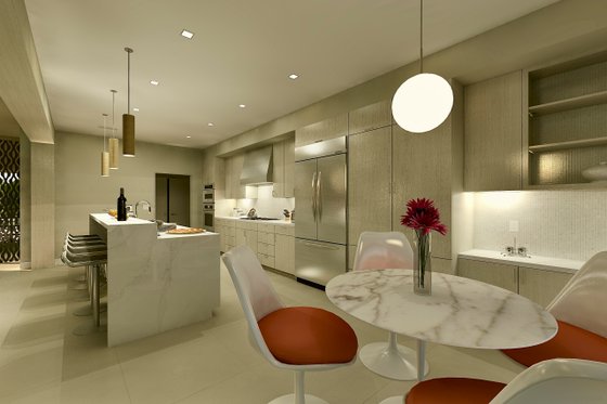 Interior - Kitchen 1 for Ranch House Plan #489-15 - 4 bed, 4.5 bath