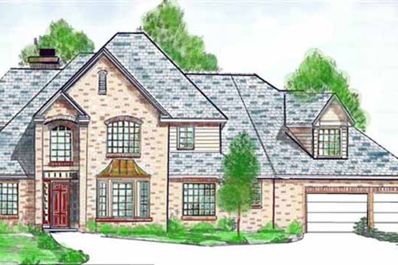 Architectural House Design - Country Exterior - Front Elevation Plan #52-246
