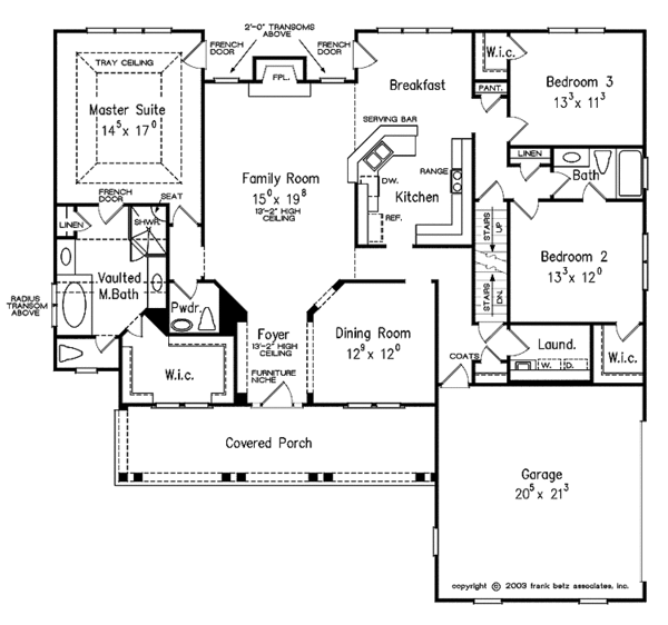Dream House Plan - Craftsman Floor Plan - Main Floor Plan #927-928