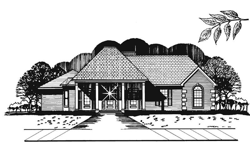 Dream House Plan - Country Exterior - Front Elevation Plan #15-309