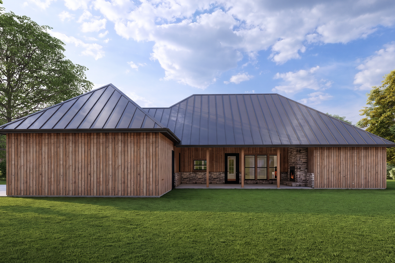 Dream House Plan - Exterior - Rear Elevation for Country House Plan #1127-12 - 4 bed, 3.5 bath