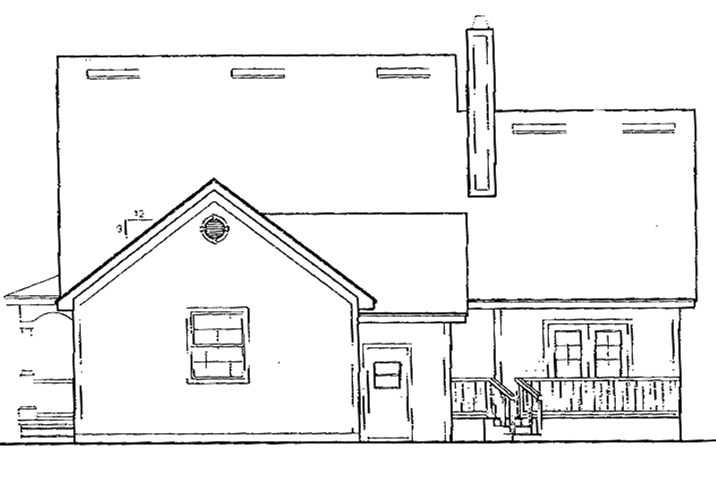 Architectural House Design - Exterior - Rear Elevation for Mediterranean House Plan #417-654 - 3 bed, 2.5 bath