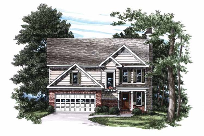 Home Plan - Colonial Exterior - Front Elevation Plan #927-334