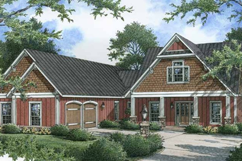 House Design - Craftsman Exterior - Front Elevation Plan #45-454