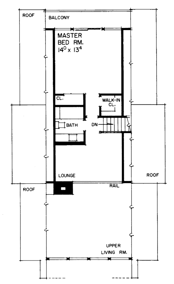 House Design - Floor Plan - Upper Floor Plan #72-534