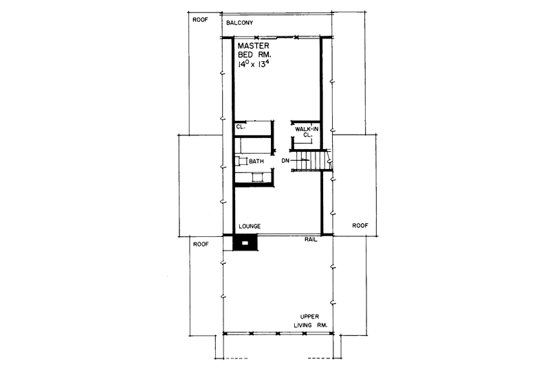 Home Plan - Floor Plan - Upper Floor House Plan #72-534 - 3 bed, 2 bath