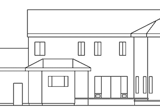 Exterior - Rear Elevation for Traditional House Plan #60-991 - 4 bed, 3 bath