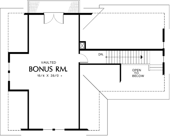 Architectural House Design - Country Floor Plan - Upper Floor Plan #48-834