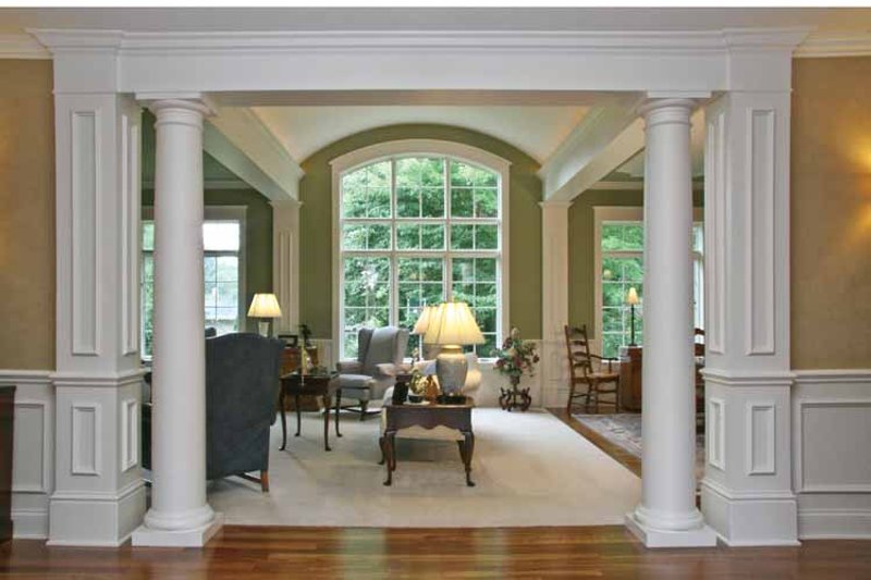 Home Plan - Interior - Family Room for Tudor House Plan #928-27 - 4 bed, 3.5 bath