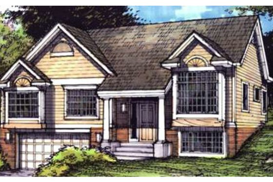 Exterior - Front Elevation for Traditional House Plan #320-369 - 3 bed, 2 bath