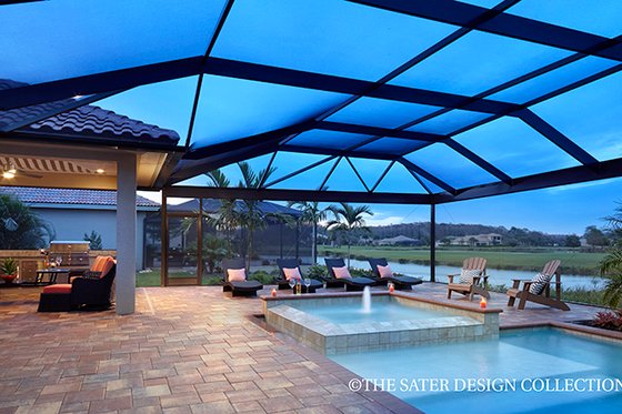 Exterior - Outdoor Living 1 for Mediterranean House Plan #930-457 - 3 bed, 4.5 bath