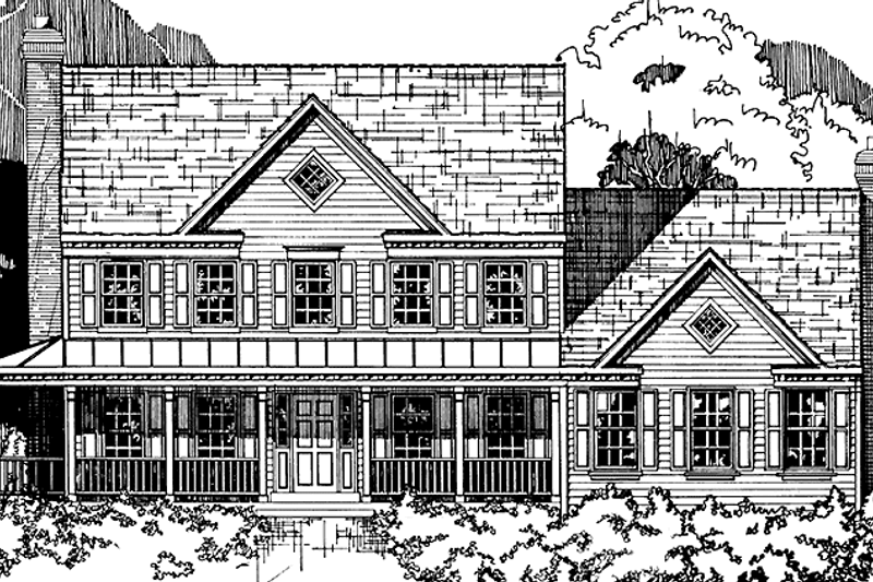 Home Plan - Classical Exterior - Front Elevation Plan #953-24