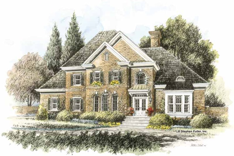 House Plan Design - Colonial Exterior - Front Elevation Plan #429-417