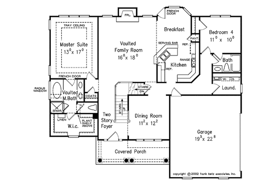 Floor Plan - Main Floor for Country House Plan #927-691 - 4 bed, 3 bath