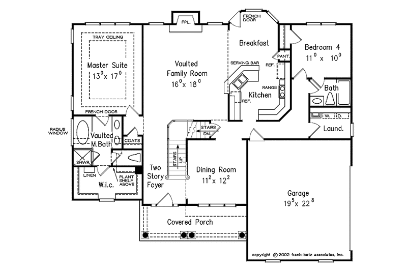 Home Plan - Floor Plan - Main Floor for Country House Plan #927-691 - 4 bed, 3 bath