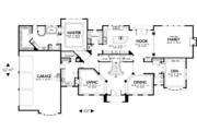 European Style House Plan - 5 Beds 3.5 Baths 4372 Sq/Ft Plan #48-349 