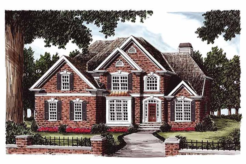 Home Plan - Colonial Exterior - Front Elevation Plan #927-184