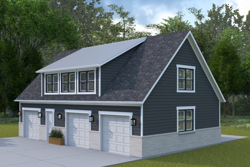 House Design - Exterior - Front Elevation 3 for Farmhouse House Plan #1060-307 - 2 bed, 1 bath