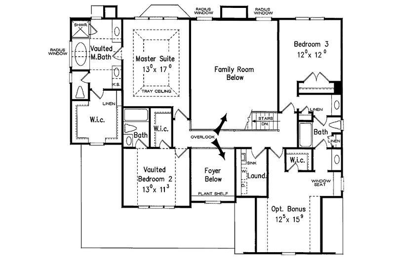 Dream House Plan - Floor Plan - Upper Floor for Country House Plan #927-672 - 4 bed, 4 bath