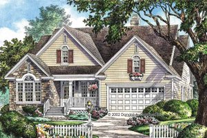 Exterior - Front Elevation 3 for Country House Plan #929-658 - 4 bed, 3 bath