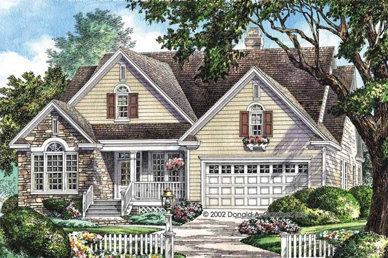 Country Style House Plan - 4 Beds 3 Baths 1952 Sq/Ft Plan #929-658 ...