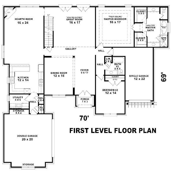 European Floor Plan - Main Floor Plan #81-13828