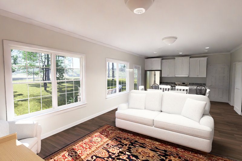 Architectural House Design - Interior - Family Room 1 for Modern House Plan #513-2470 - 3 bed, 2 bath
