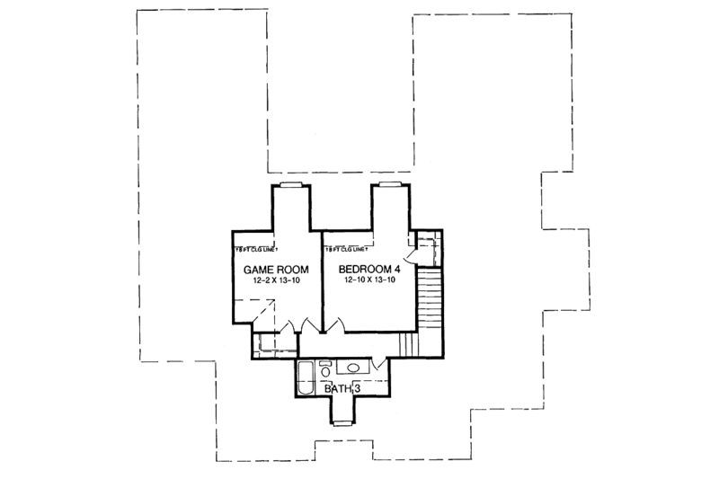 Home Plan - Floor Plan - Upper Floor for Country House Plan #952-130 - 4 bed, 3 bath